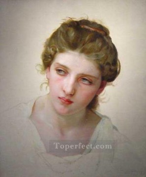 ウィリアム・アドルフ・ブーグロー Painting - エチュード・ファム ブロンドの顔 1898 リアリズム ウィリアム・アドルフ・ブーグロー